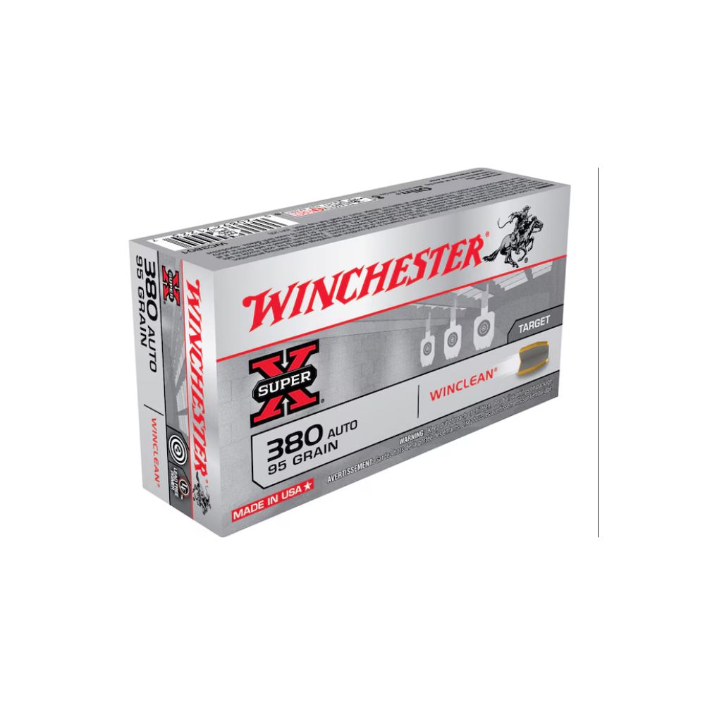 Winchester Super X WinClean 380 ACP Ammo