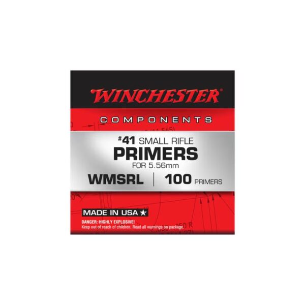 Winchester Small Rifle Primers #41 - 5.56mm NATO-Spec Military Grade (Box of 1000 or 5000)