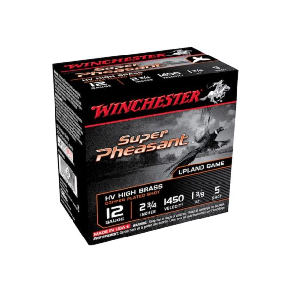 Winchester Super Pheasant High Velocity 12 Gauge Ammo - Copper Plated Lead Shot, Magnum